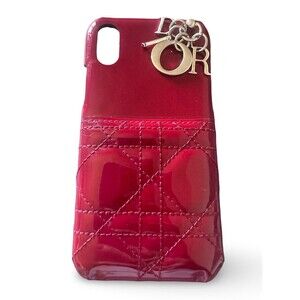 Dior Red Patent Leather Phone Case